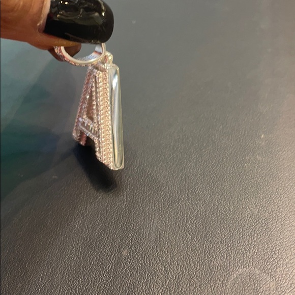 Silver initial pendant - Picture 8 of 8